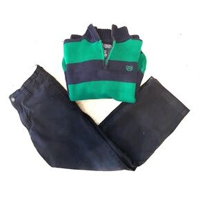 Childrens Place size 8 boys navy chinos EUC